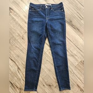 Athleta Sculptek Mid Rise Super Skinny Jeans Midnight Size 10